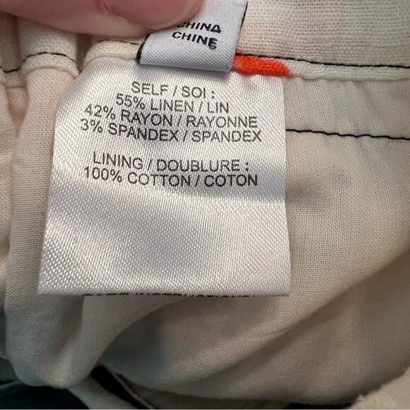 NWT Tanya Taylor Quinn Linen-Blend Shorts Floral Size Large Retail $275 - Picture 9 of 10